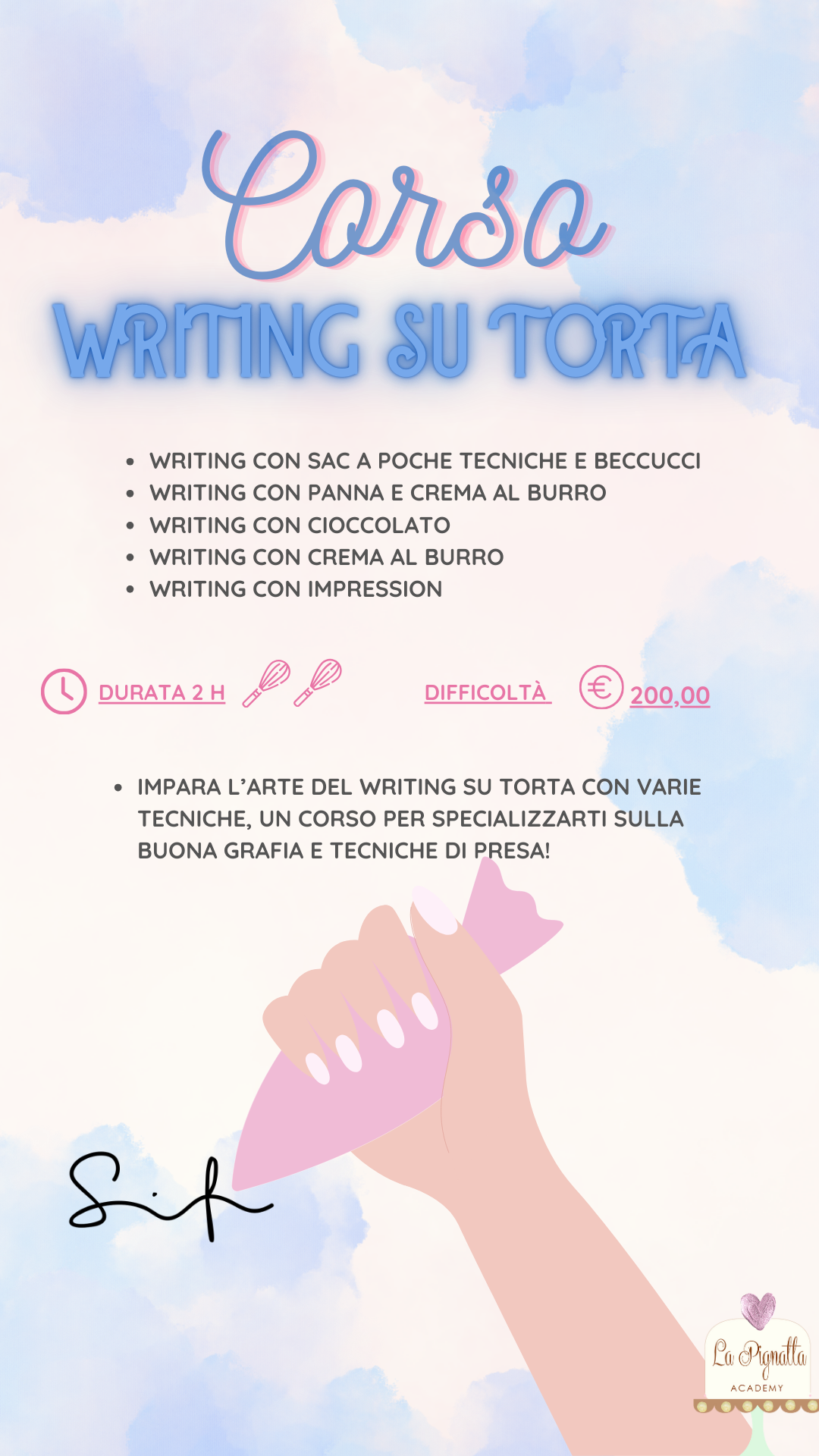 Corso Writing su Torta