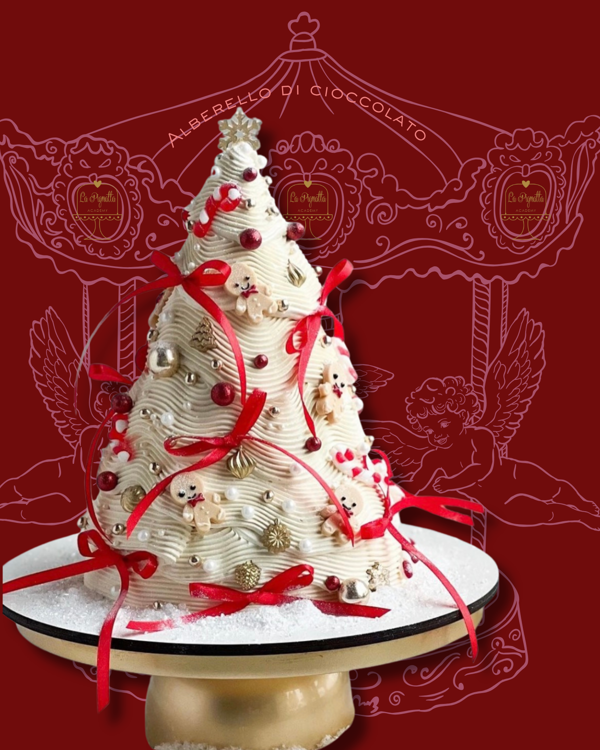 Albero di Cioccolato bianco fatto a mano