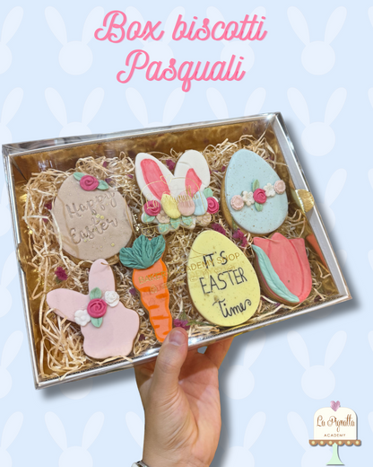 Box di biscotti pasquali