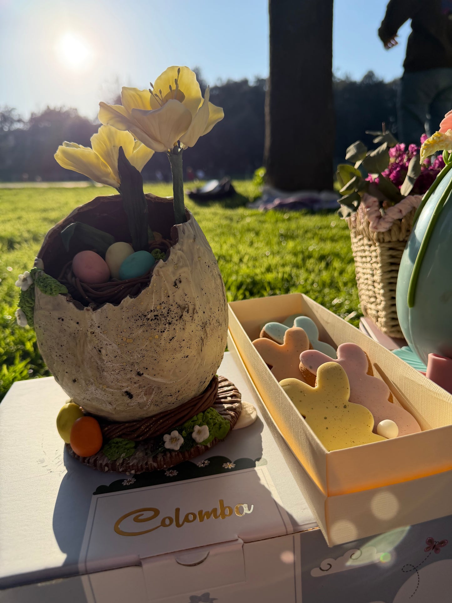 Box coniglietti pasquali pastello in frolla